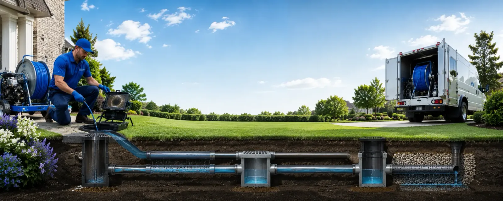 Outdoor drain cleaning information for Manchester, NY